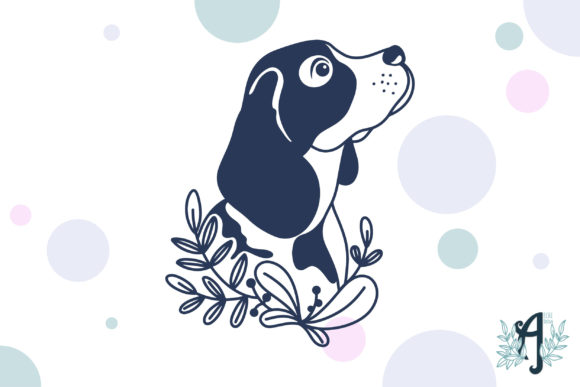 Beagle Dog: A Charming Botanical Embroidery Design Worth Your Time