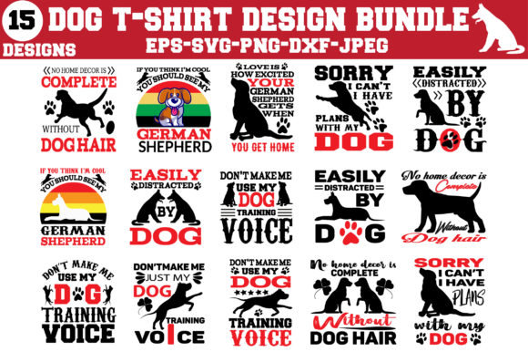 Dog T-shirt Design Bundle