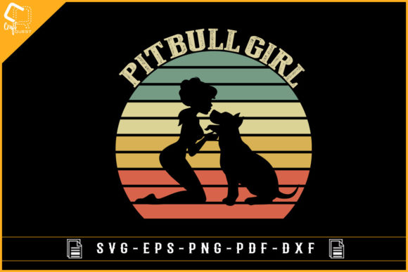 Pitbull Girl Vintage Pitbull Dog Lover