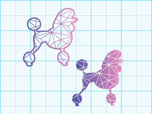 Poodle Dog Geometrical: Clean, Craft-Ready & Commercial-Safe